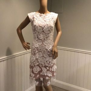 Jovani Embroidered white dress